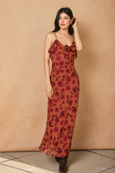 Rosette Detail Maxi Dress