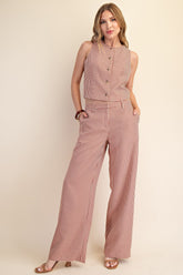 Mid Rise Long Pants