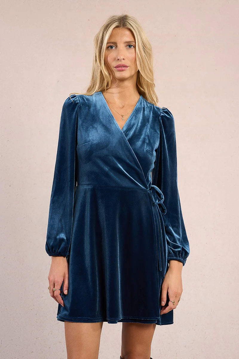 Velvet Wrap Dress – Lola's on 3rd