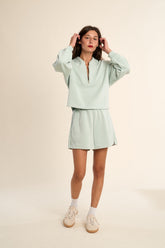 Edie Long Sleeve Zip Up