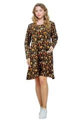 Mushroom Boho Dress
