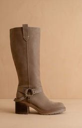 Leanne Knee High Moto Boot