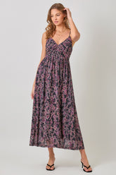 Criss Cross Pleated Dress