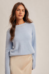 Jewel Neck Sweater
