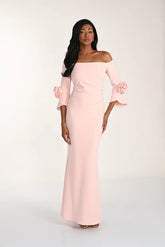 Off-Shoulder Bell Sleeve Maxi