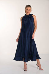 Pleated Midi Dress