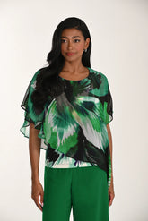 Floral Sheer Pullover