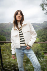 Boiled Wool Short Coat