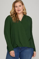 Surplice Woven Top