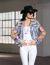 Denim Flower Jacket