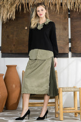 Jelani Skirt with Pleats