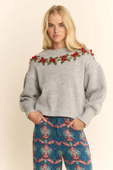 Holly Wreath Sweater