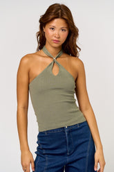 Halter Sweater Top