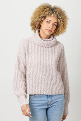 Turtle Neck Cropped Sweater
