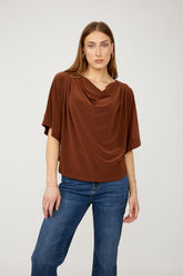 Cowl Neck Relaxed Fit Top