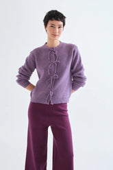 Knit Cardigan w/ Ties