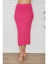 Knit Waist Midi Skirt