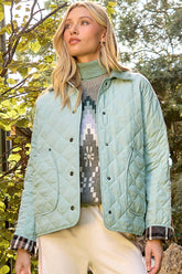 Contrast Quilted Jacket