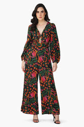 Autumn Flora Embellished Jumpsuit