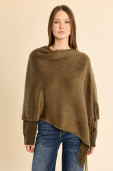 Knit Fringe Poncho