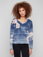 Reversible Floral Sweater