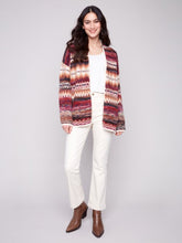 Long Jacquard Cardigan