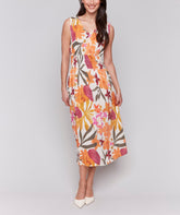 Sleeveless Flower Dress