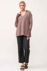Tanya Oversized Long Sleeve Top