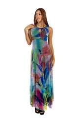 Morgan Keyhole Long Dress