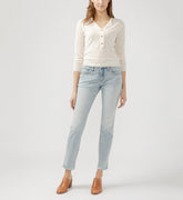 Boyfriend Mid Rise Slim Leg Jean