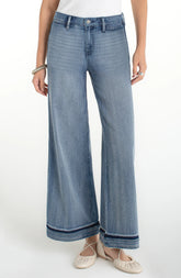 Super Stride Wide Leg w Shadow Cuff Denim