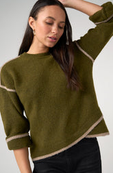 Long Sleeve Sweater W/ Tulip Hem