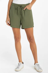 Pull On Tie Waist Short 4"