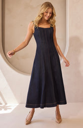 Fit 7 Flare Midi Dress