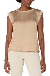 Sleeveless Woven Top