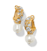 Brighton Trust Your Journey Pearl Hoop Earrings