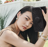 Brighton Ferrara Two Tone Luce Post Drop Earrings