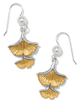 Brighton Everbloom Ginko Pearl French Wire Earrings
