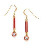 Sydney Poppy Drop French Wire Earrings