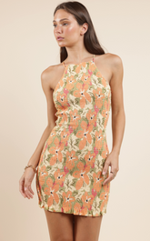 Floral Smocked Mini Dress