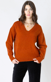 Long Sleeve Vneck Sweater