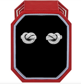 Interlok Single Knot Post Earrings Gift Box