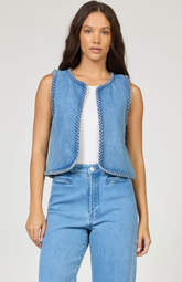 Abby Braided Denim Vest