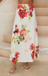 Floral Midi Skirt