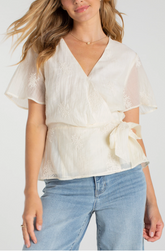 Wrap Front Top W/ Tie