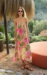 Benson Tropical Midi Dress