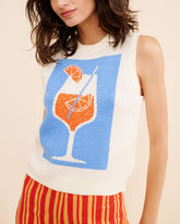 Juice Graphic Sweater Vest