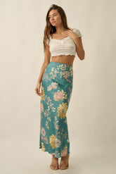 Floral Print Maxi Skirt