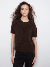 Short Sleeve Sweater w/ Shawl