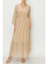 Lace Bell Sleeve Midi Dress